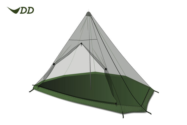 DD Hammocks SuperLight - Tipi - Mesh Inner