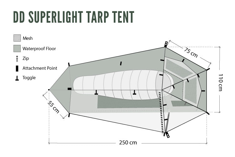 DD Hammocks SuperLight - Tarp Tent