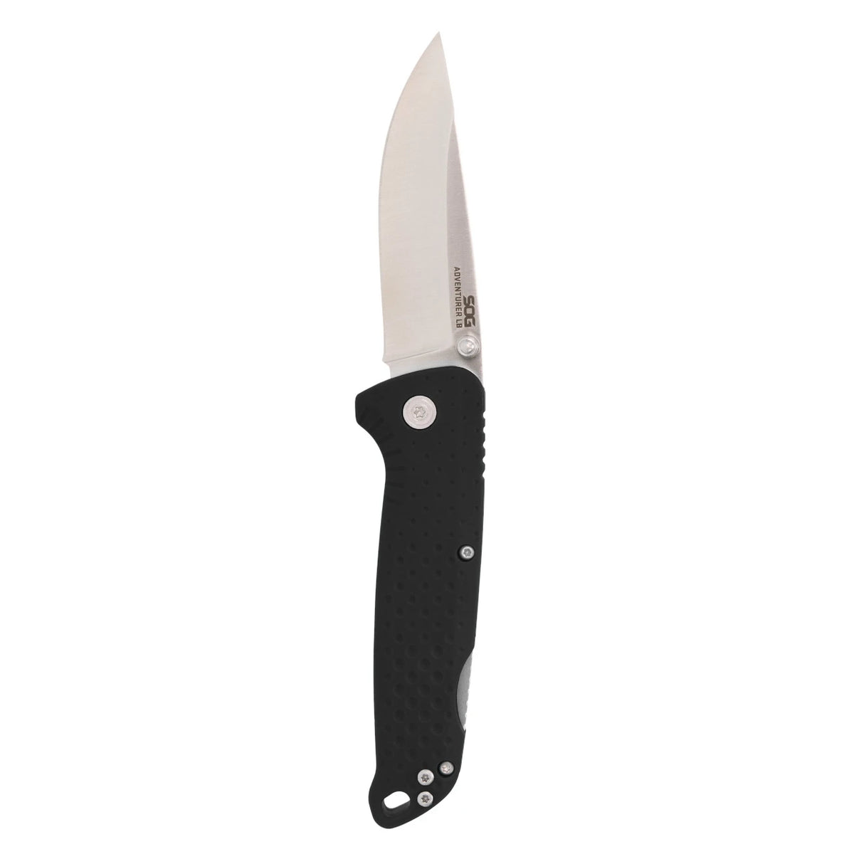 SOG Adventurer LB Black Folding Knife Black + Satin