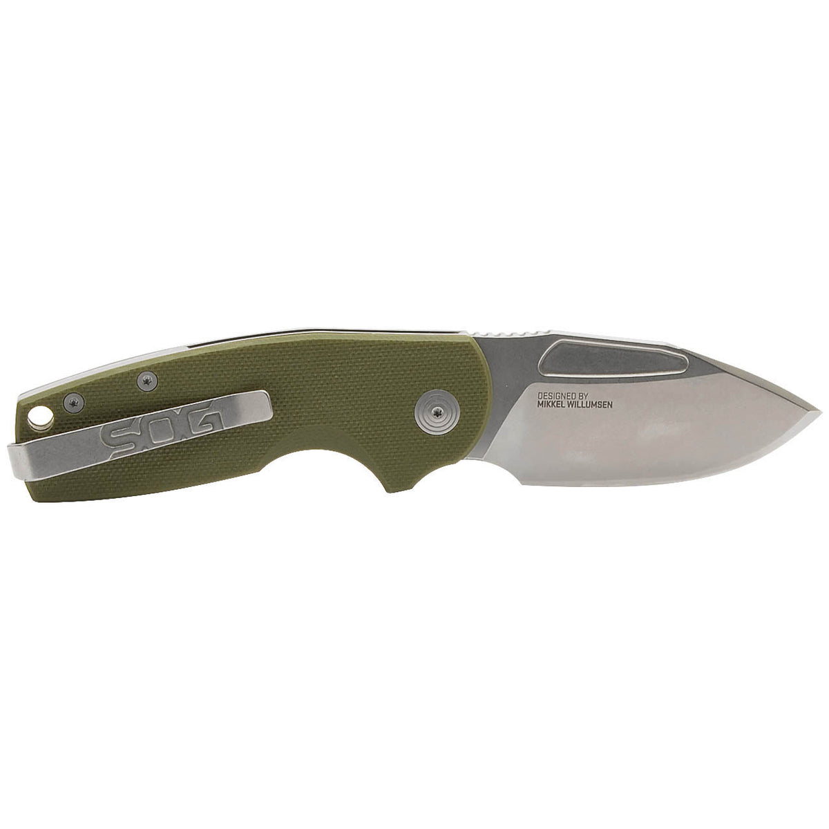 SOG Stout Sj / Od Green Folding Knife