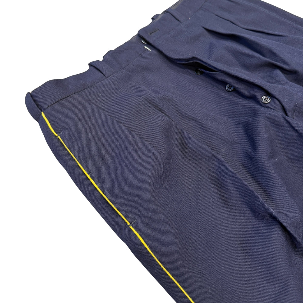 Swedish Army Dress Trousers with Yellow Stripe