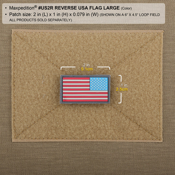 Maxpedition Reverse USA Flag Swat Patch Small