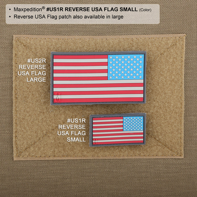Maxpedition Reverse USA Flag Swat Patch Small