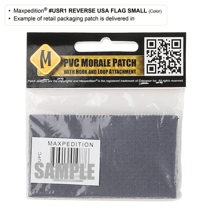 Maxpedition Reverse USA Flag Swat Patch Small