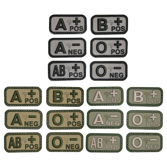 Viper Ab Positive Green Blood Group Patch