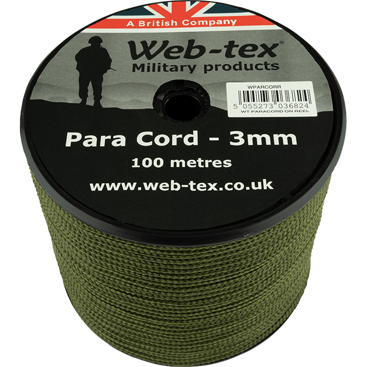 Web-Tex Paracord Reel - 100M