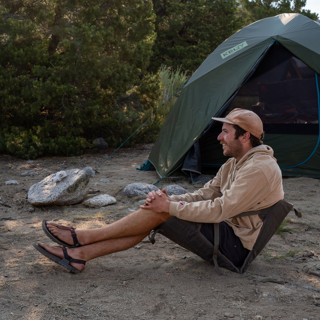 Kelty Folding Camp Seat - Bungee Cord/Beluga