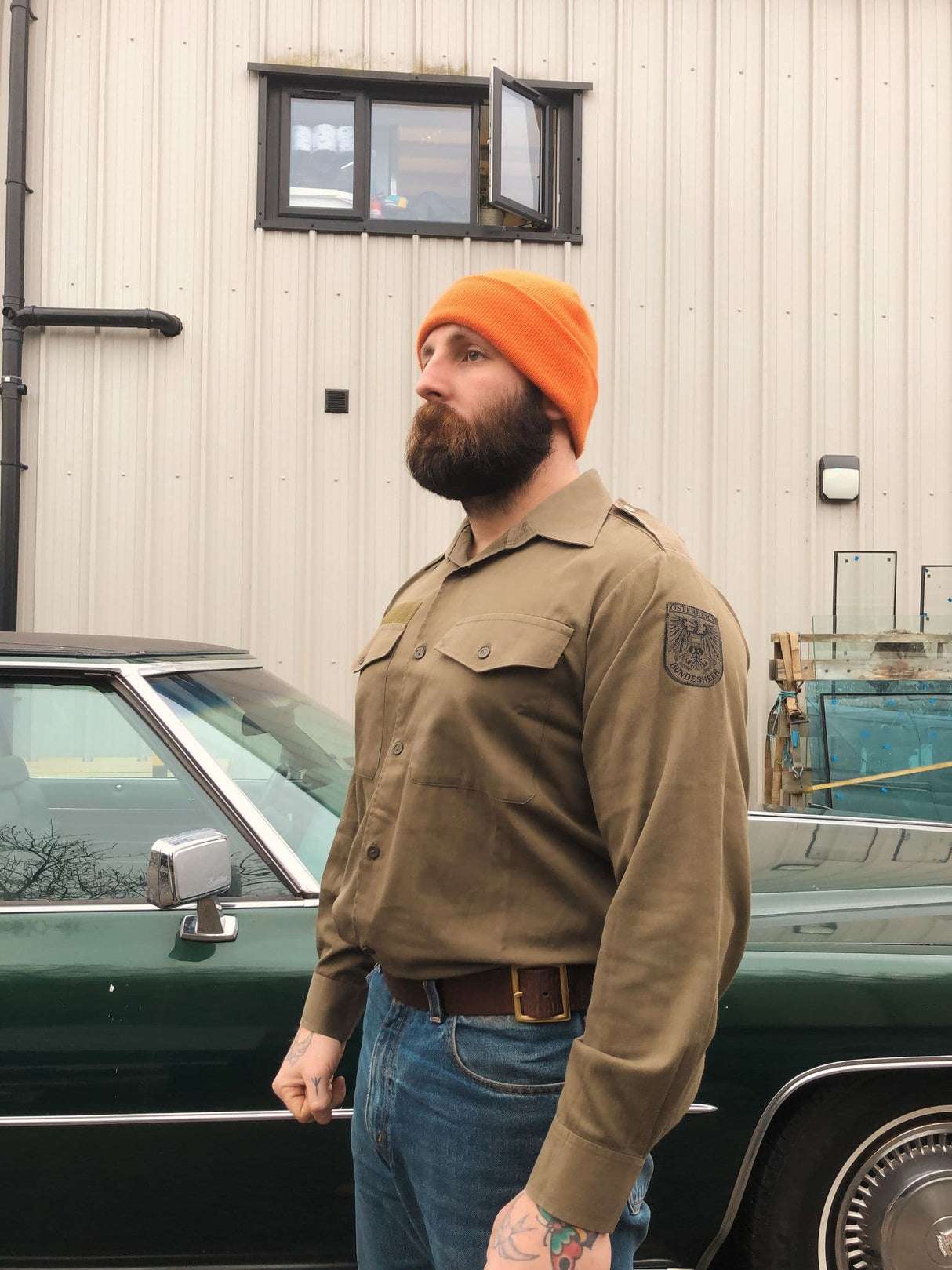 Austrian Military Lightweight Olive Green Shirt