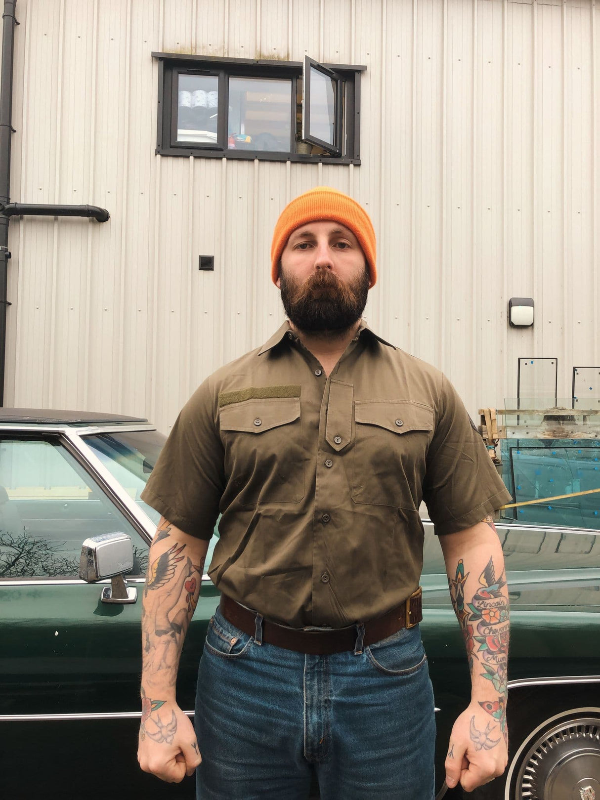 Austrian Military Lightweight Olive Green Short Sleeve Shirt