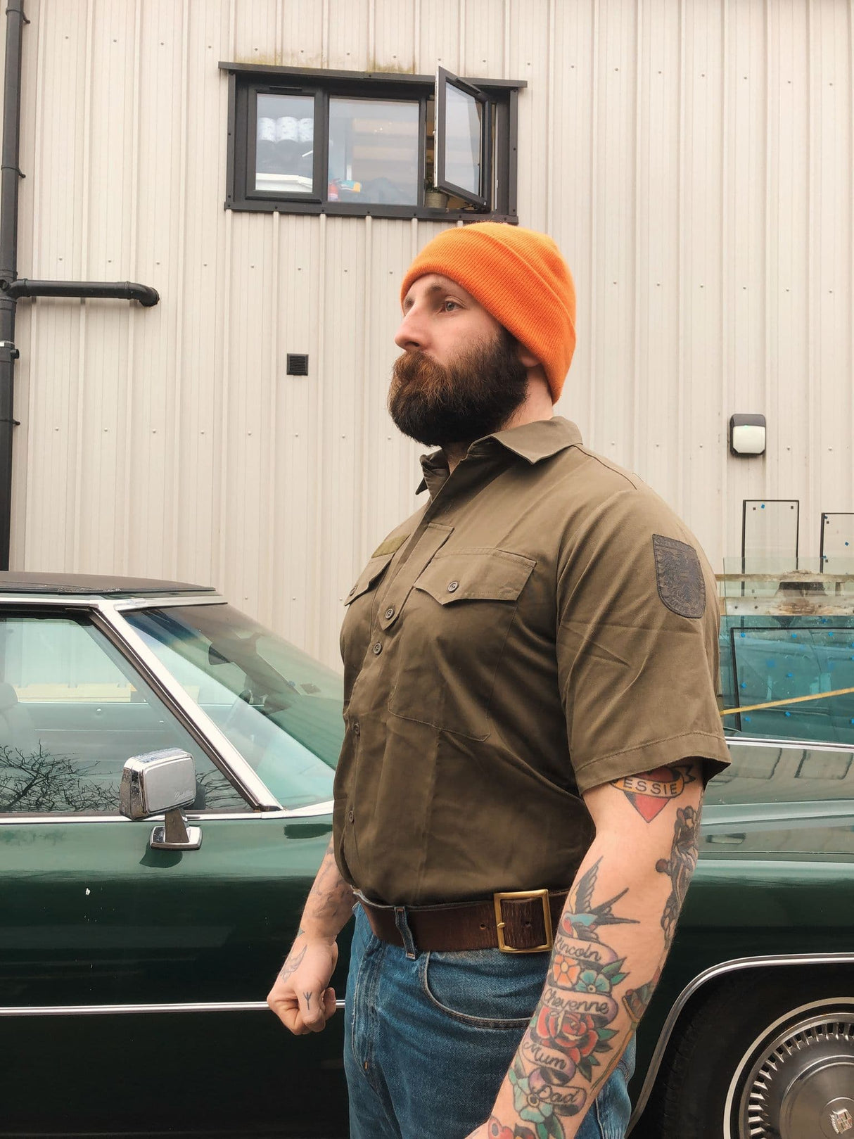 Austrian Military Lightweight Olive Green Short Sleeve Shirt