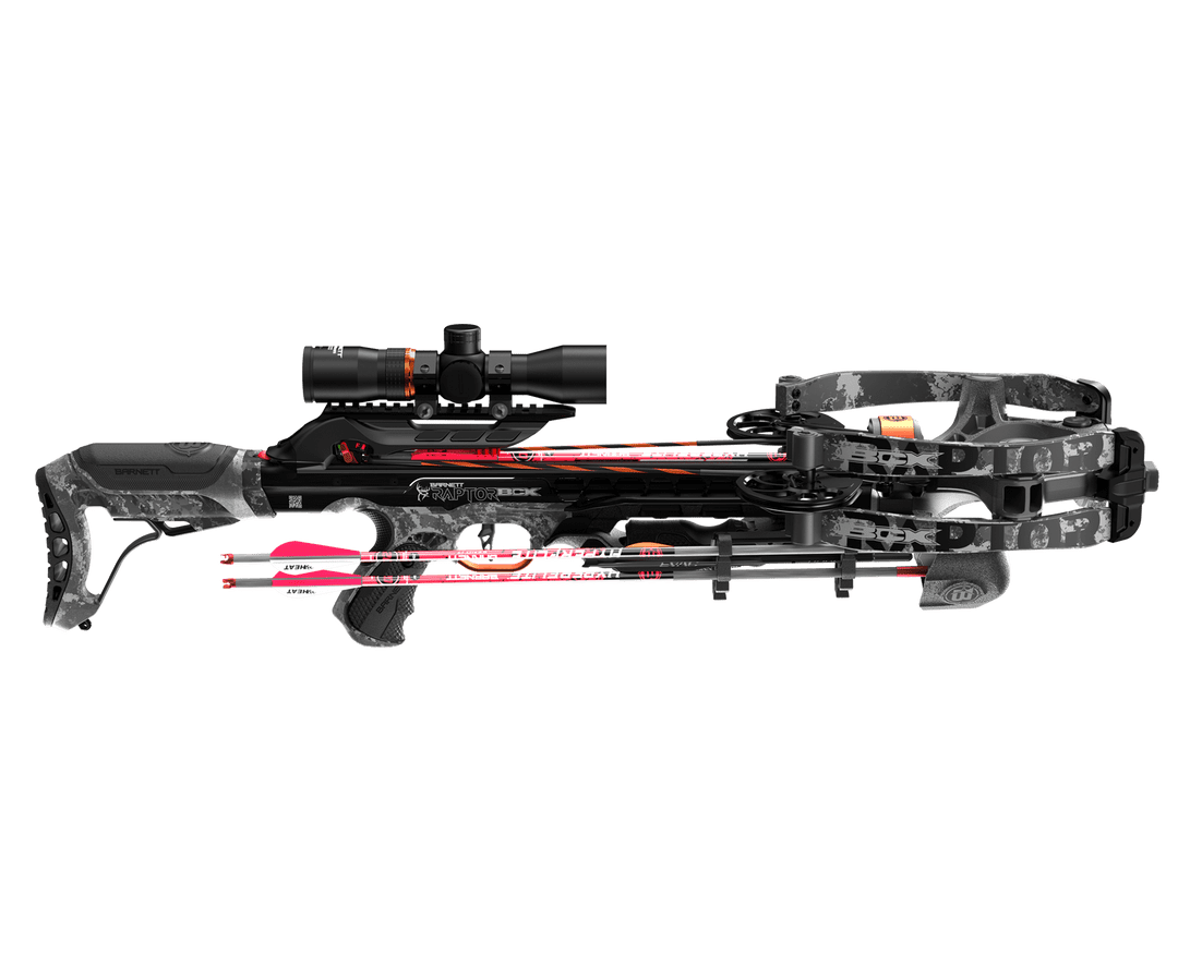Barnett Hyper Raptor BCX Compound Crossbow Kit with 2-7 x 32 Illuminated Reticle Scope