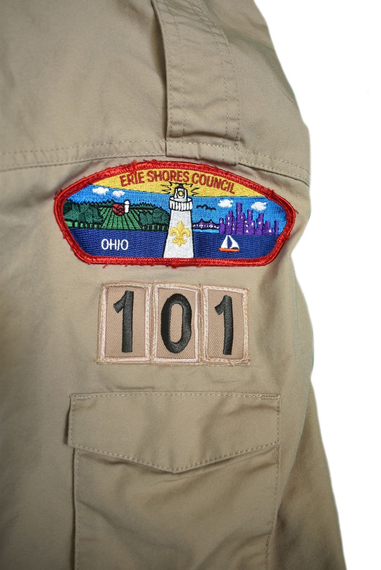 Boy Scouts Of America Tan Short Sleeved Shirt