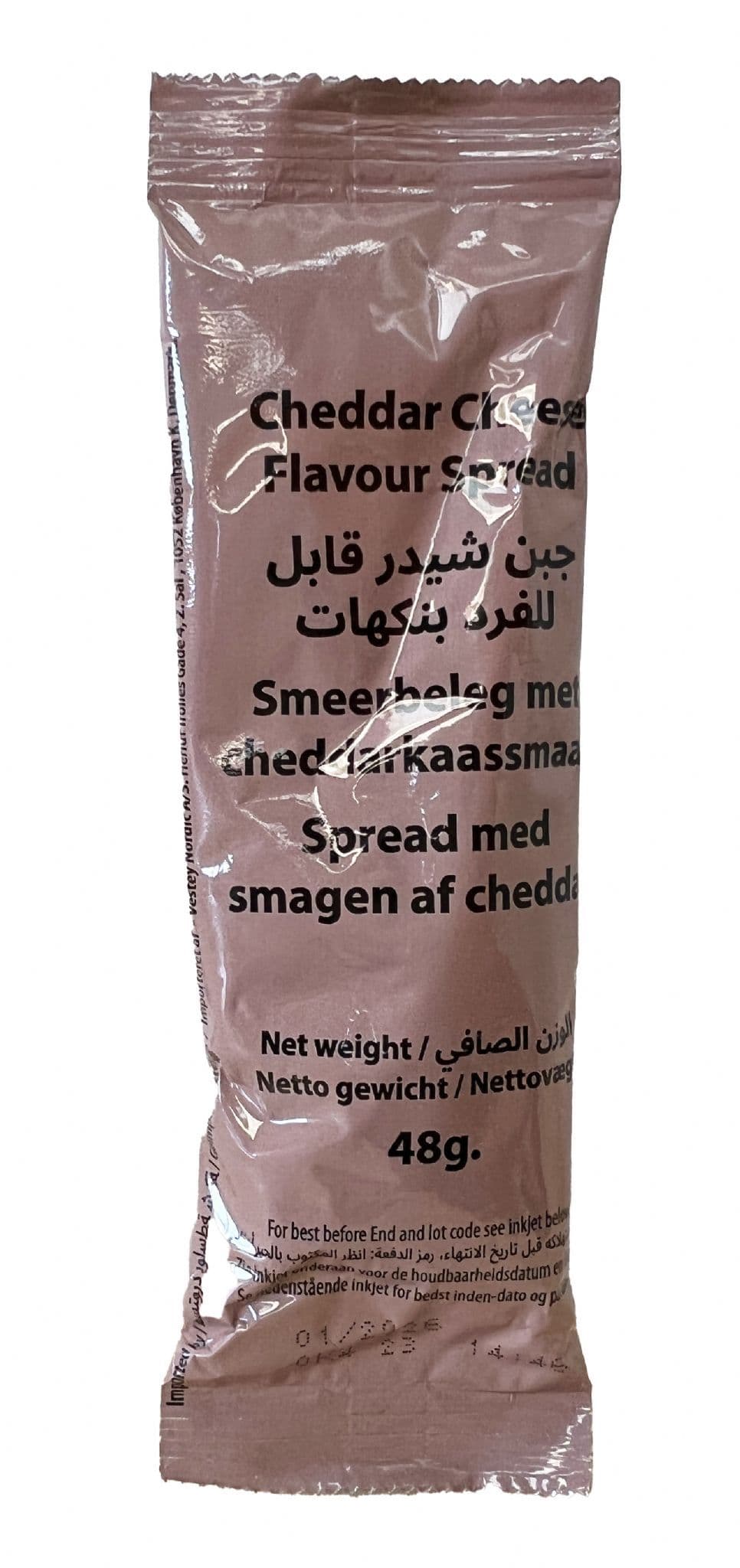 British Army Ration Pack Meal Pouch - Cheddar Cheese Flavoured Spread