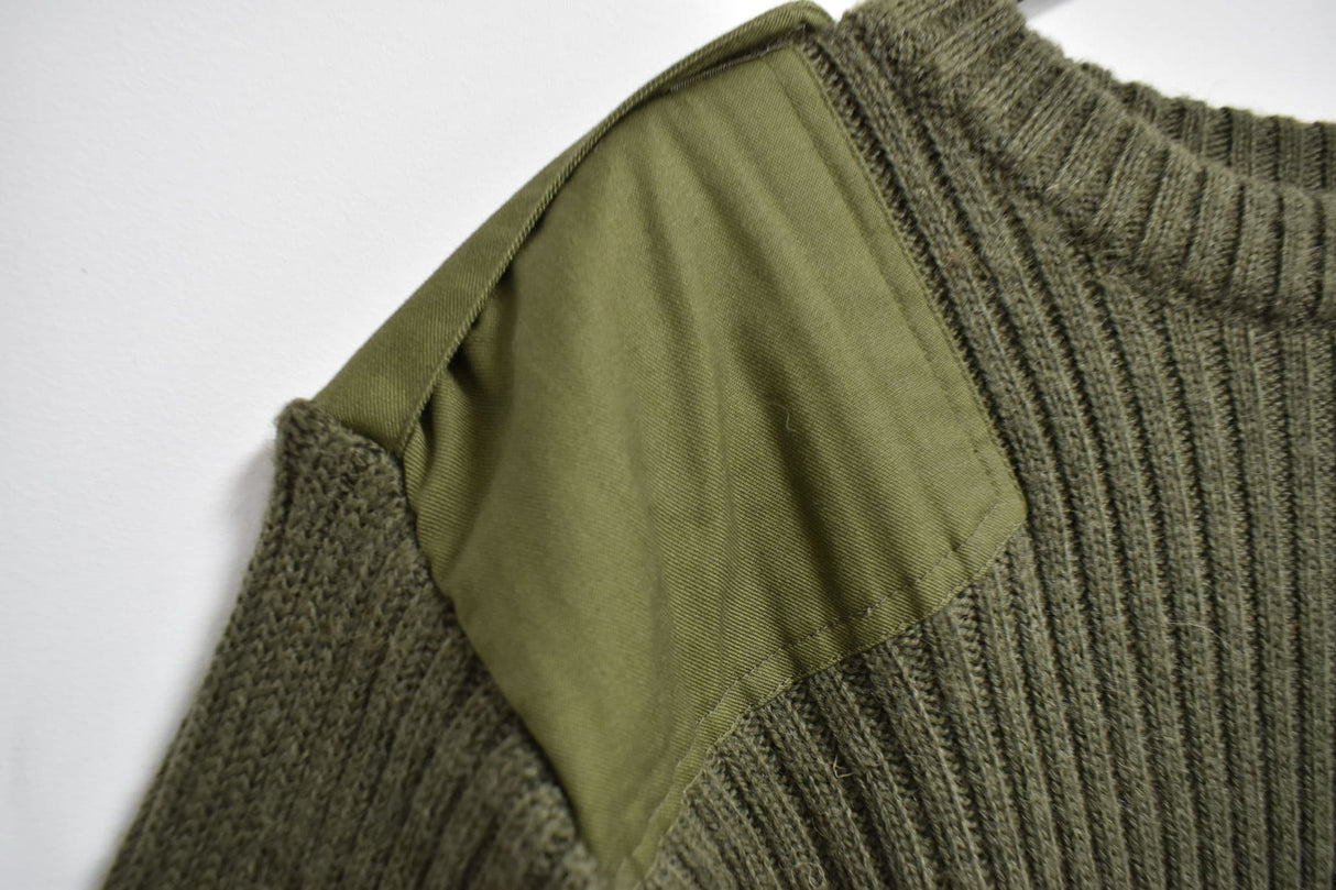 British Army Surplus Wool Pullover Sweatshirt Jumper - Olive