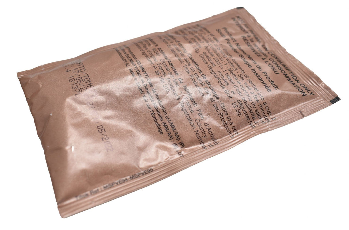 British Army Tomato Soup Ration Pack Meal Pouch - 20g