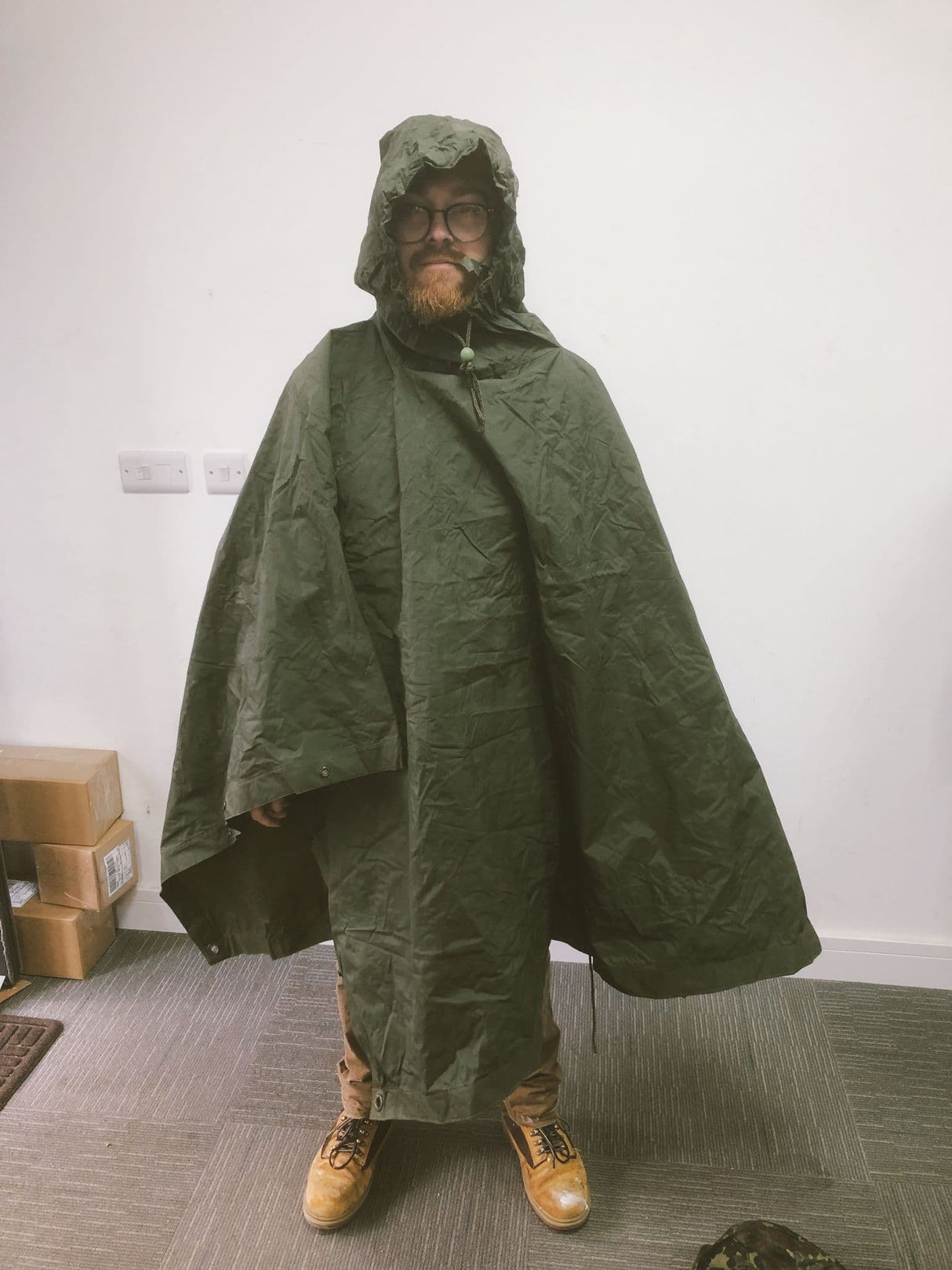 British Military 58" Olive Green Poncho