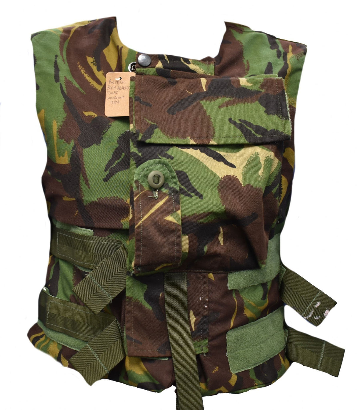 British Military Body Armour Cover Woodland DPM