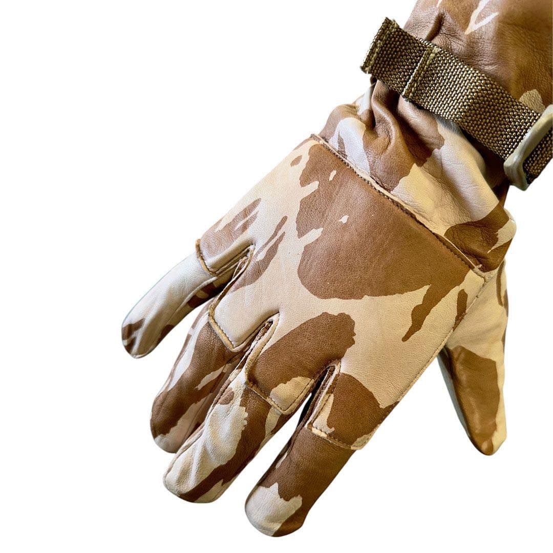British Military Desert Warm Weather Leather Combat Gloves