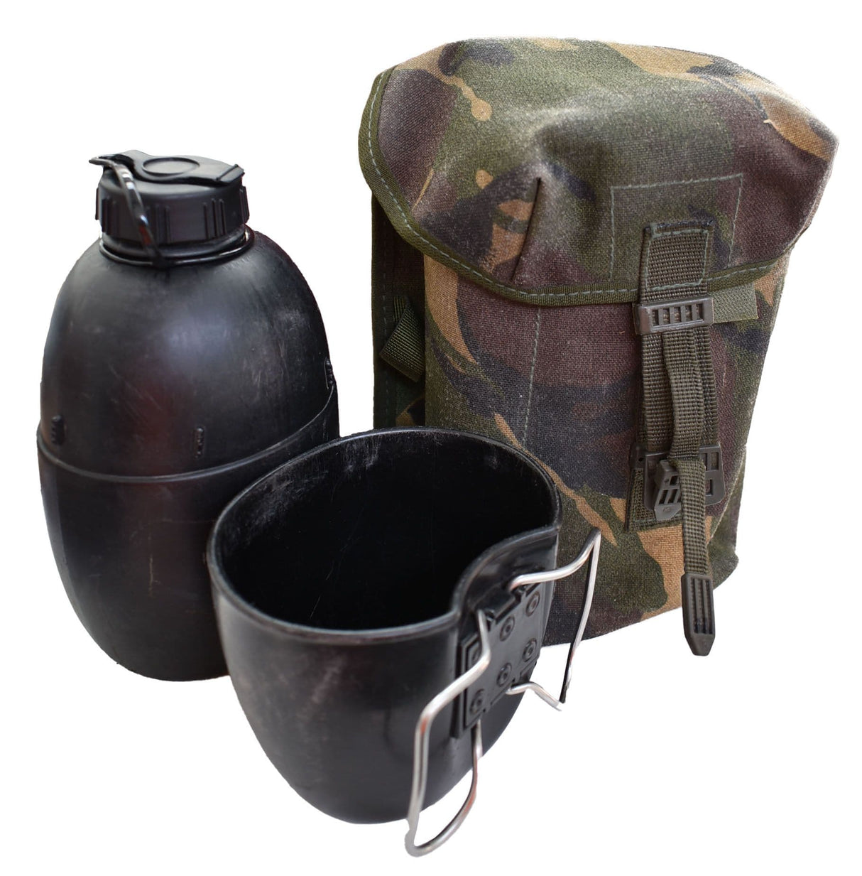 British Military DPM Water Canteen Carrier With 58 Pattern Bottle & Cup - PLCE