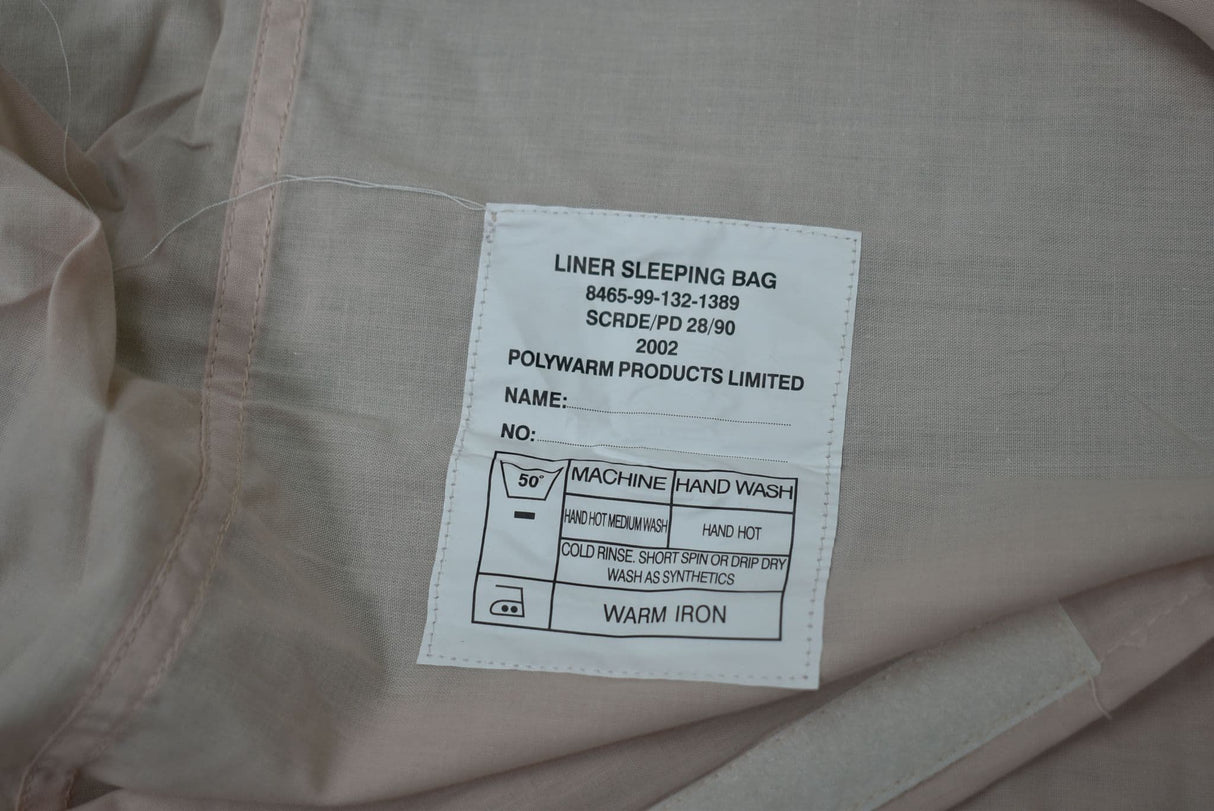British Military GB Sleeping Bag Liner - Khaki