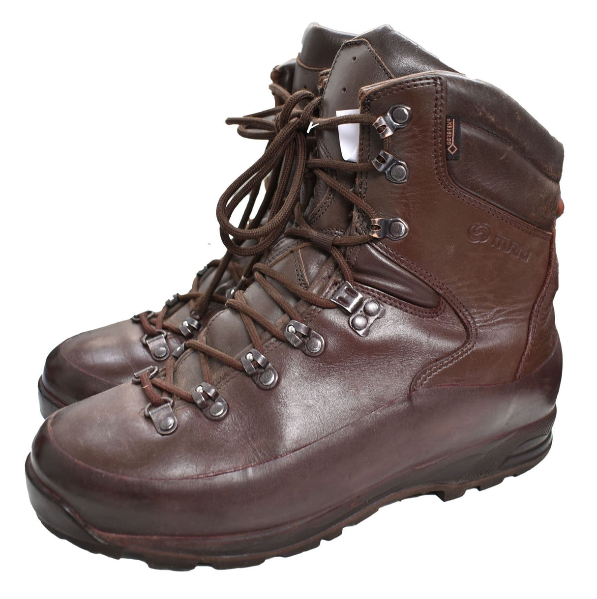 British Military Iturri Cold Wet Weather Brown Leather Combat Boots