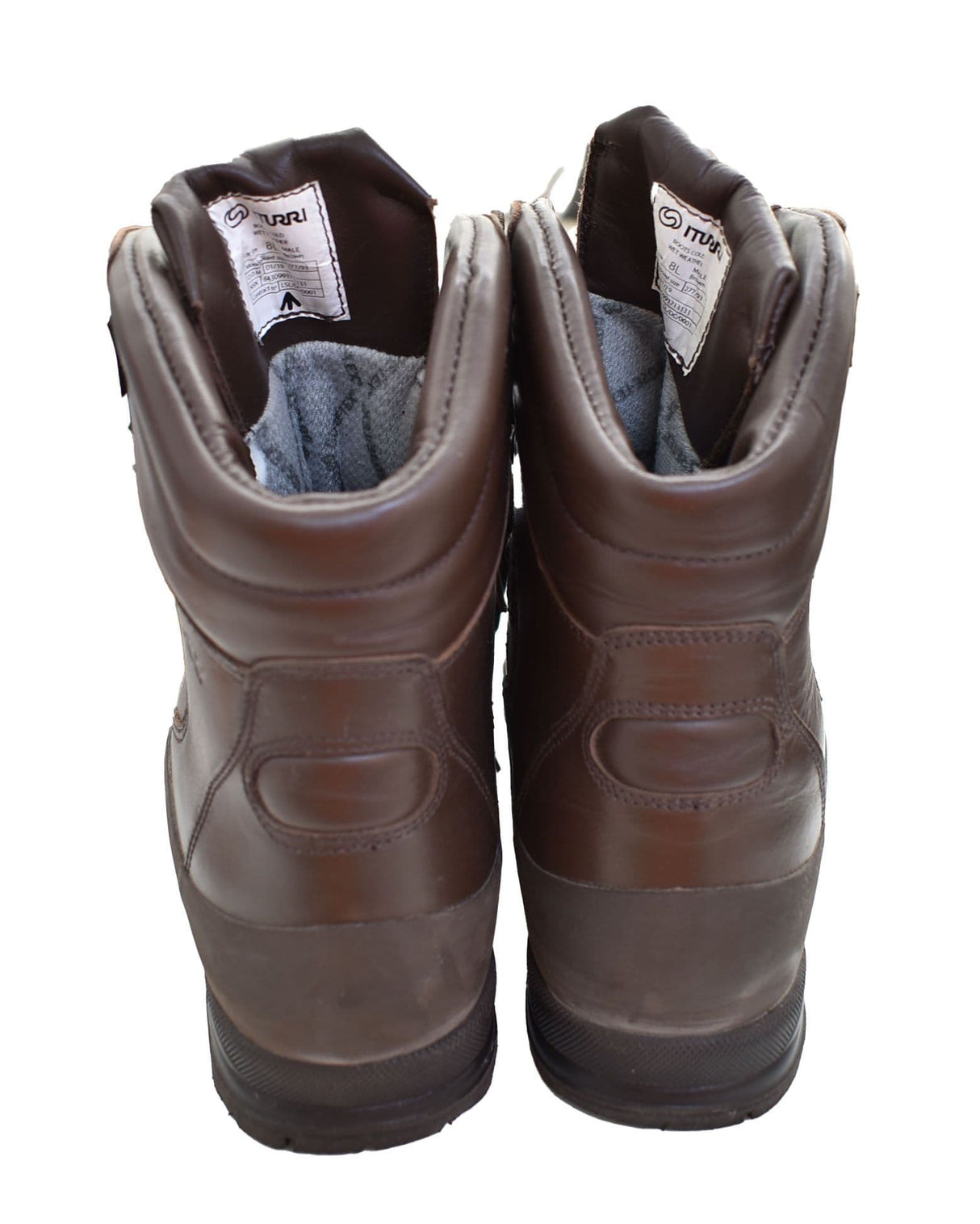 British Military Iturri Cold Wet Weather Brown Leather Combat Boots - Supergrade