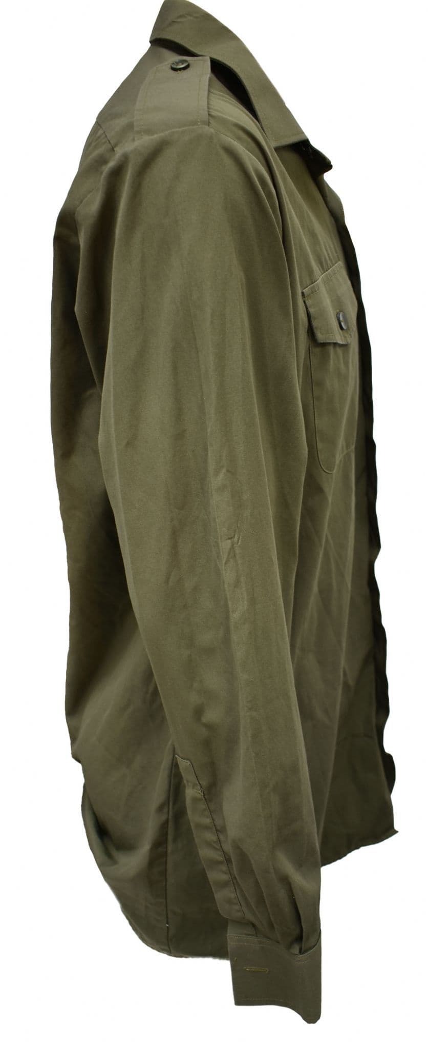 British Military Men's General Service Olive Long Sleeve Shirt