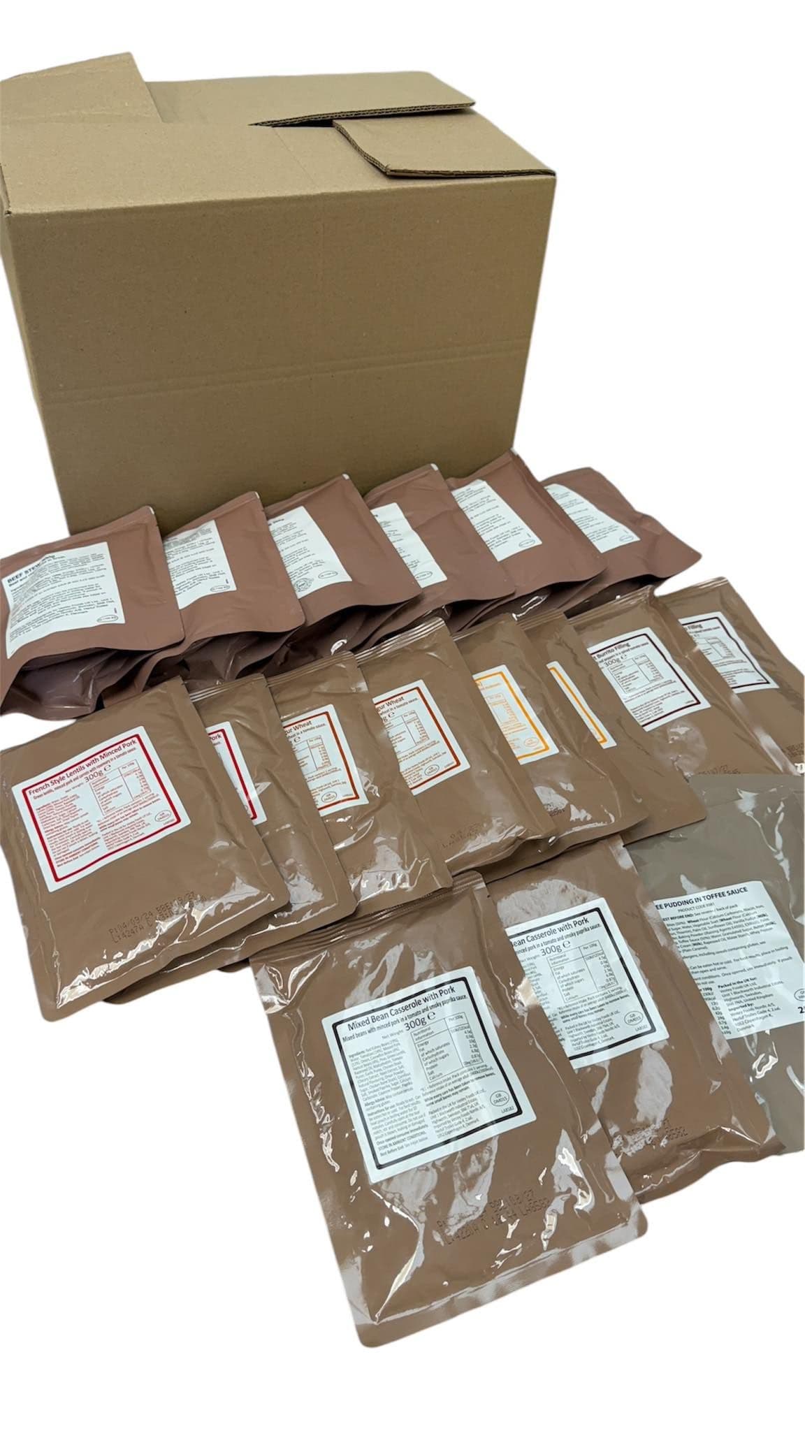 British Military MRE 2024 Ration Pack Meal Pouches Taster Kit