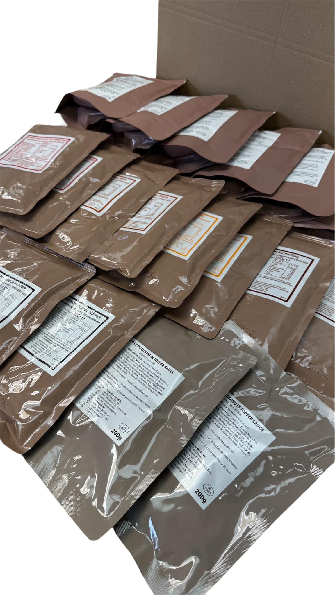 British Military MRE 2024 Ration Pack Meal Pouches Taster Kit