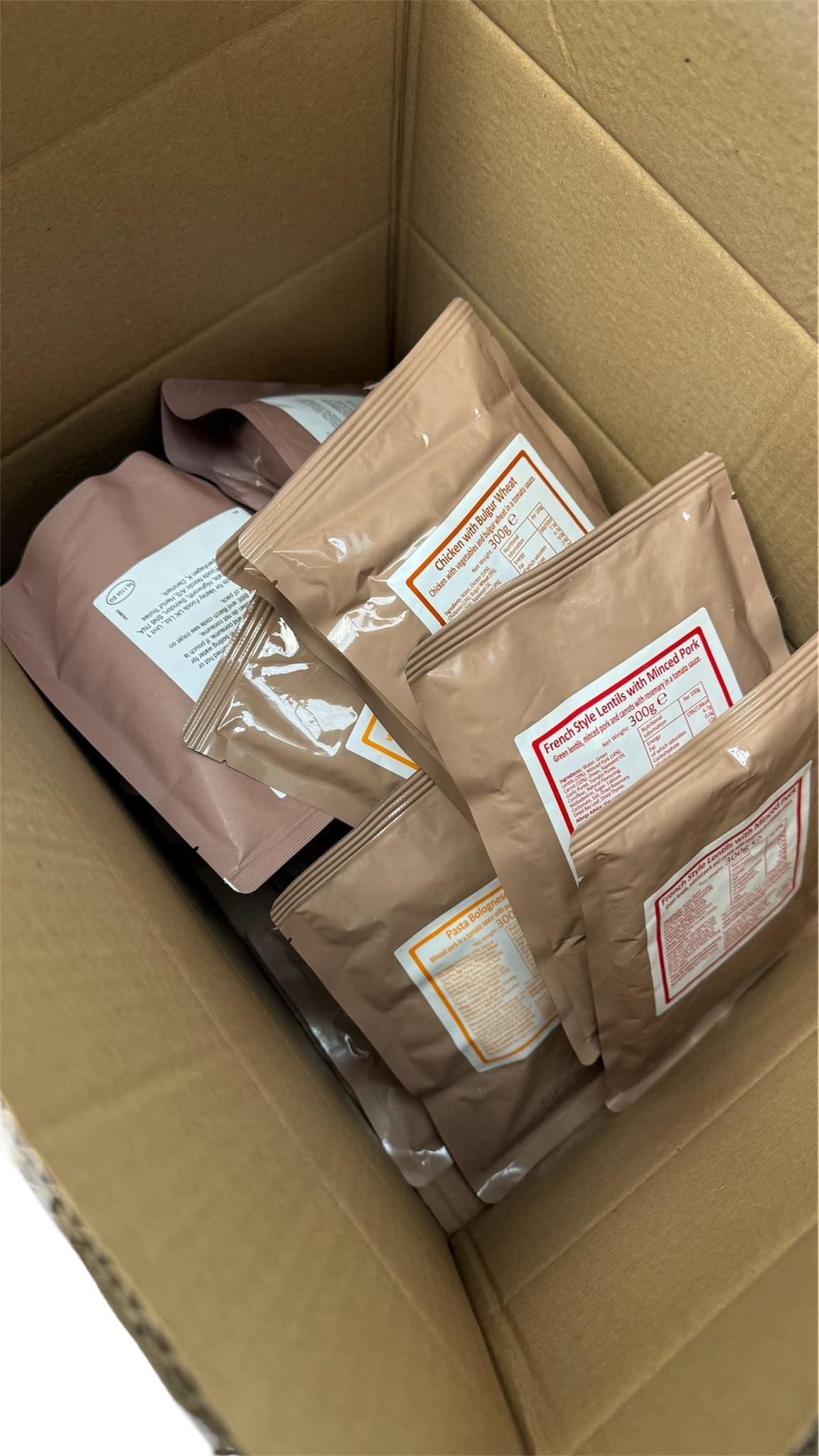 British Military MRE 2024 Ration Pack Meal Pouches Taster Kit