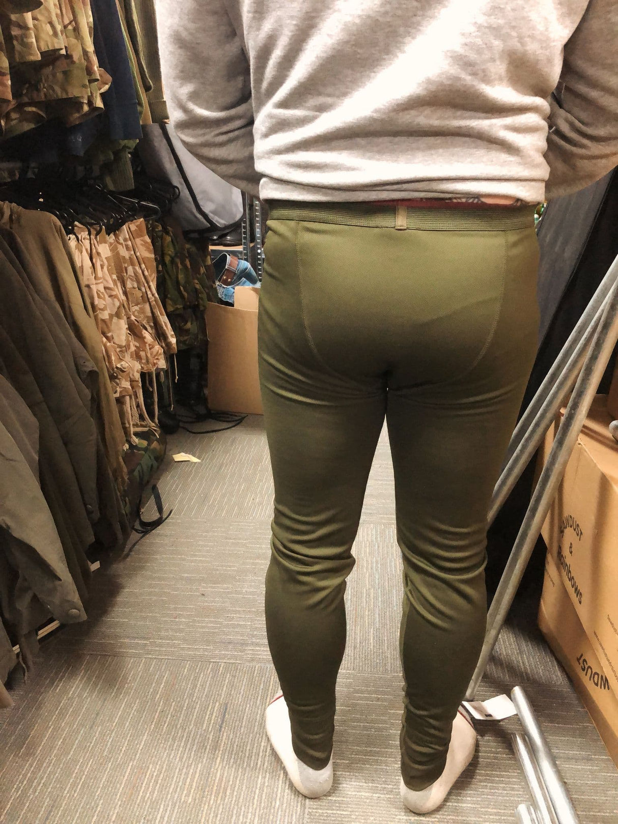 British Military Olive Green Long John Bottoms Thermal Base Layer