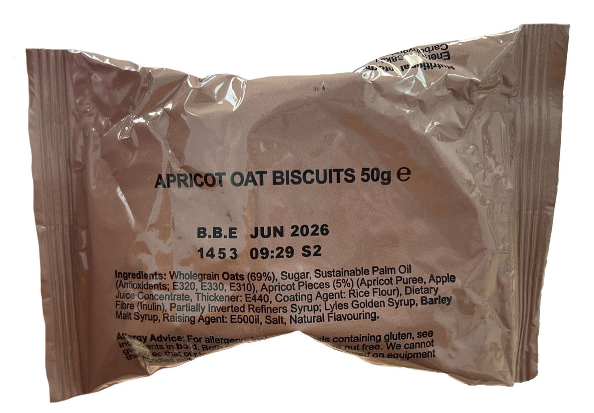 British Military Ration Pack Accessory - Apricot Oat Biscuits 50g