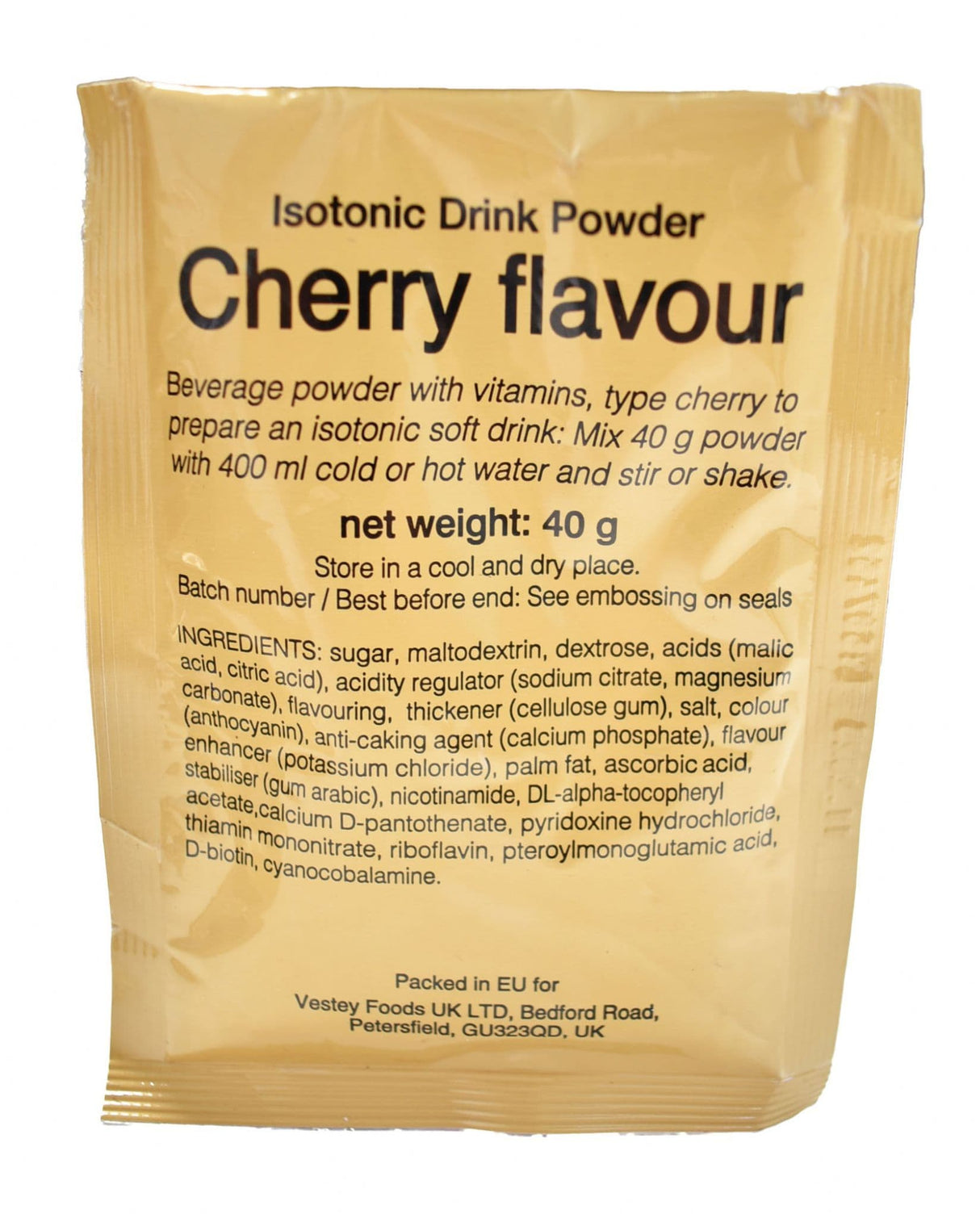 British Military Ration Pack Accessory - Cherry Fruit Flavour Drink Powder 45g