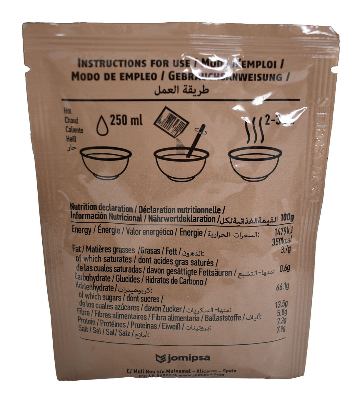 British Military Ration Pack Accessory - Leek & Potato Soup Powder 20g