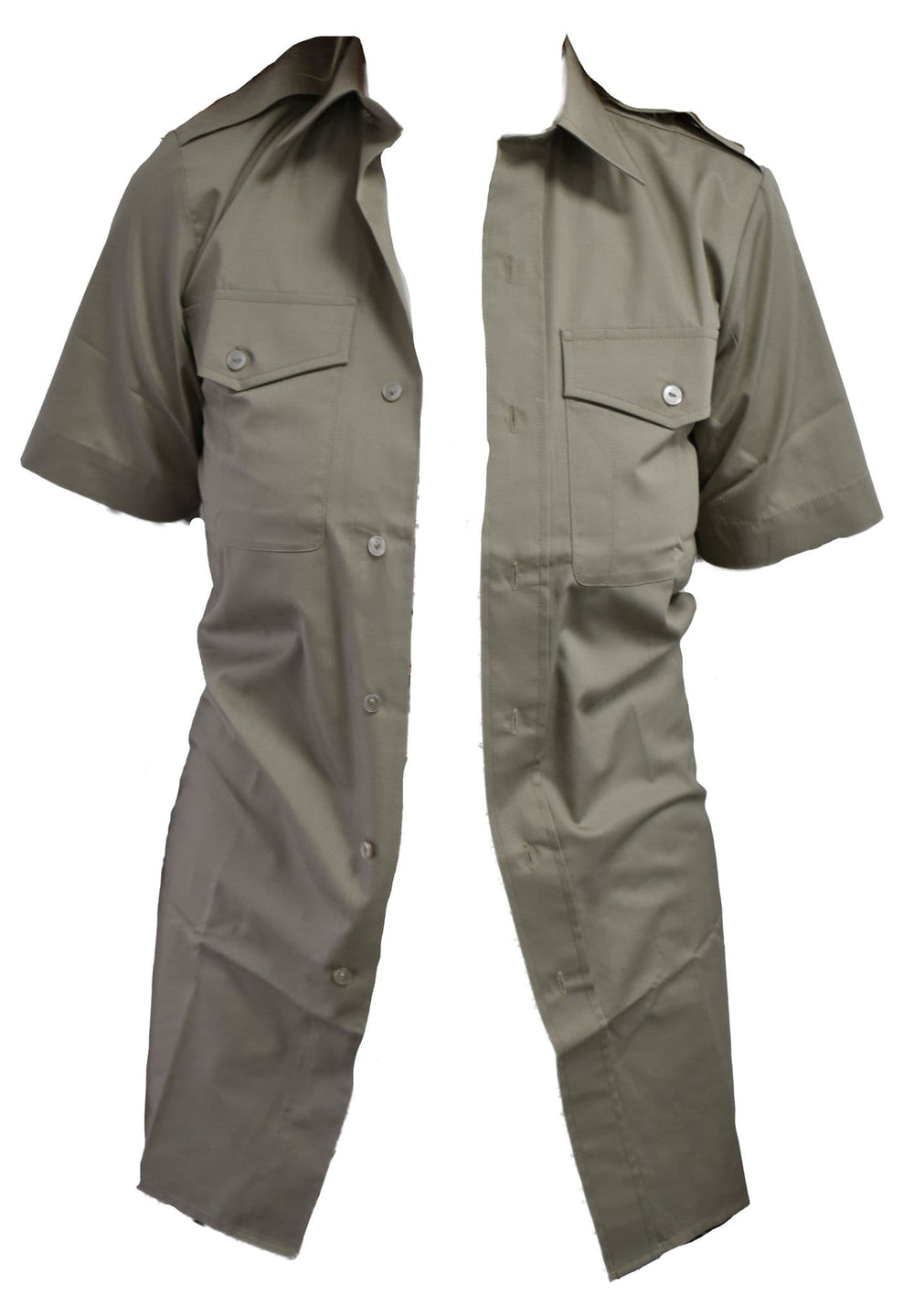 British Military Surplus Men's Short Sleeve Shirt - Stone Brown