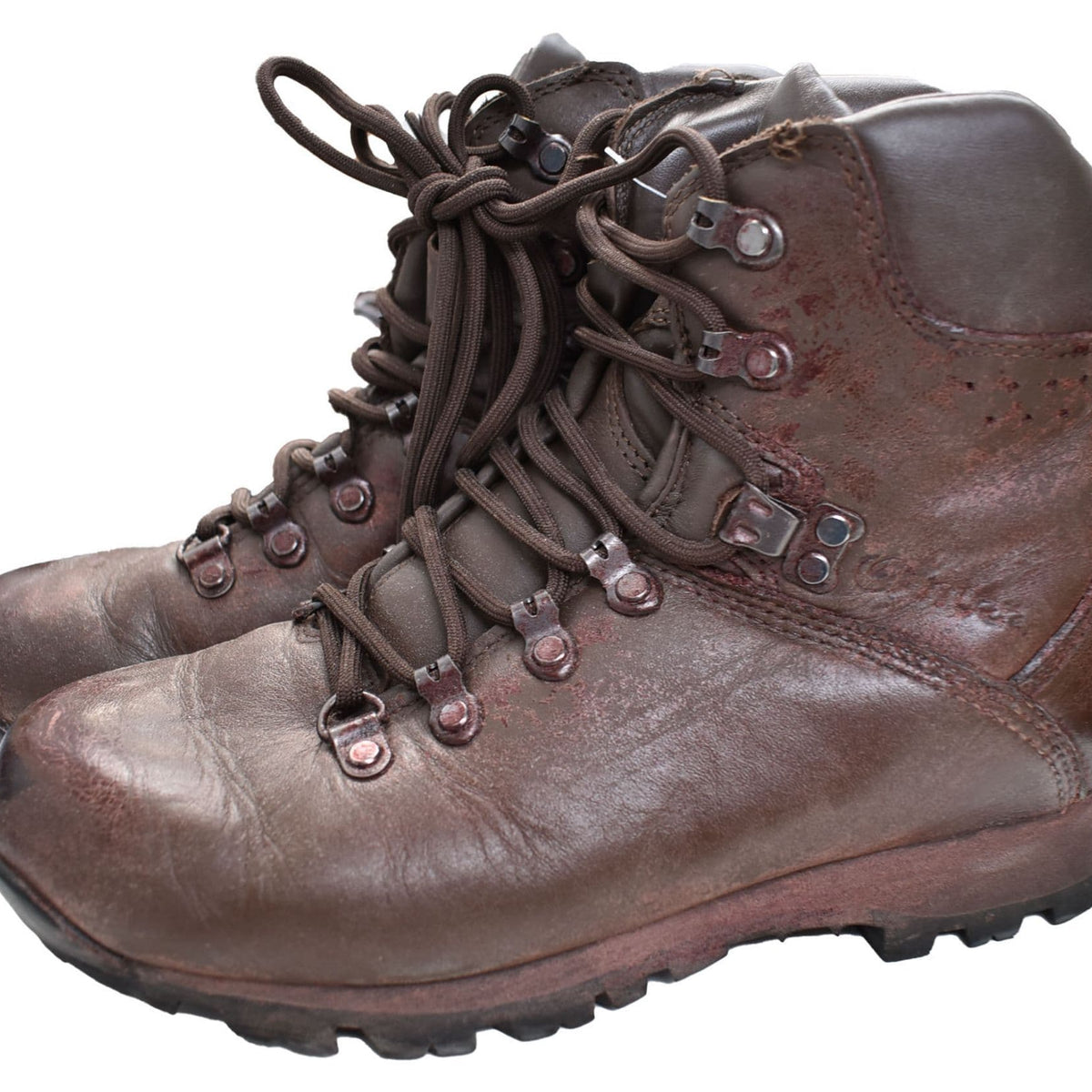 Shiny English Army Boots British Military Womens Iturri Brown