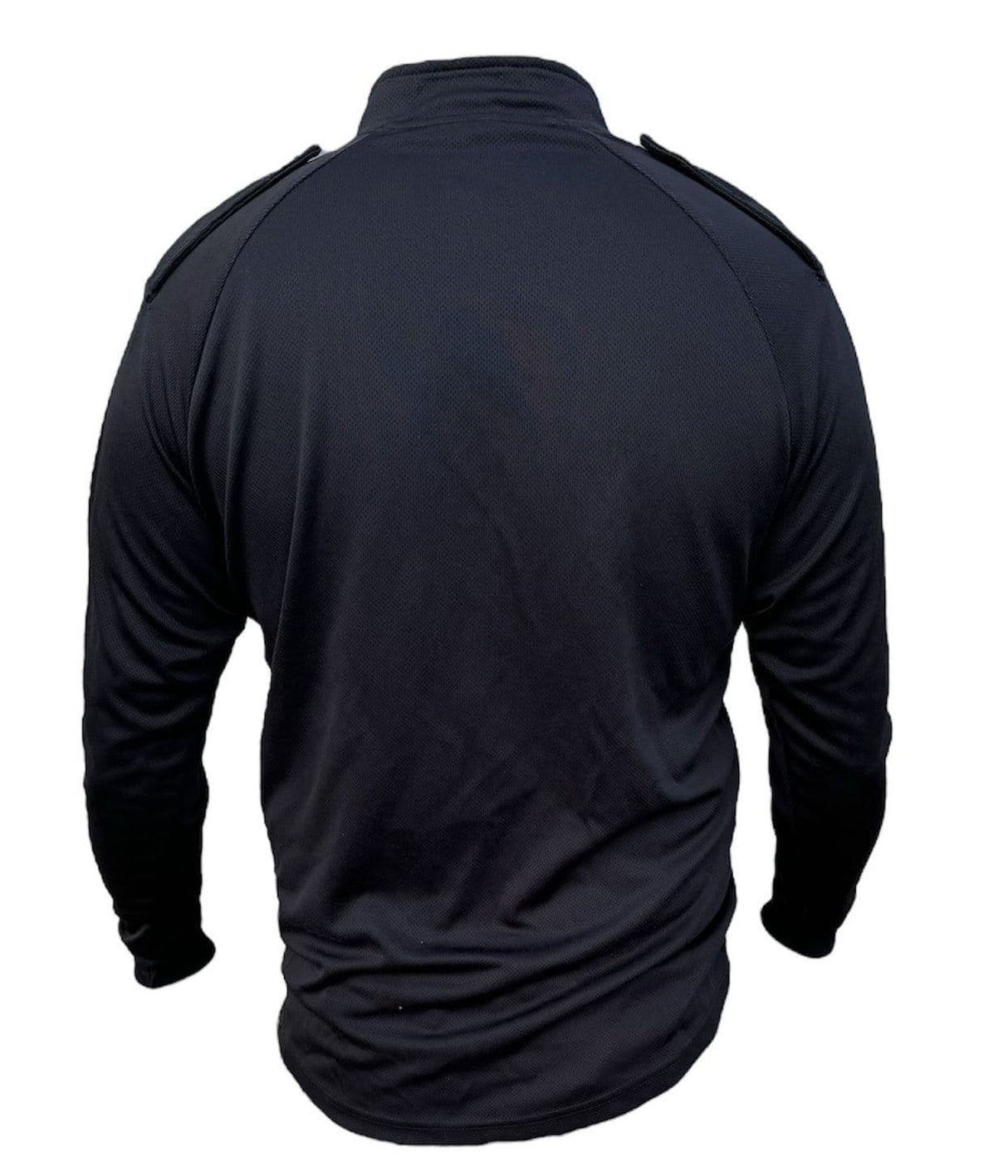 British Police Mens Moisture Wicking Black T-Shirt - Long Sleeved