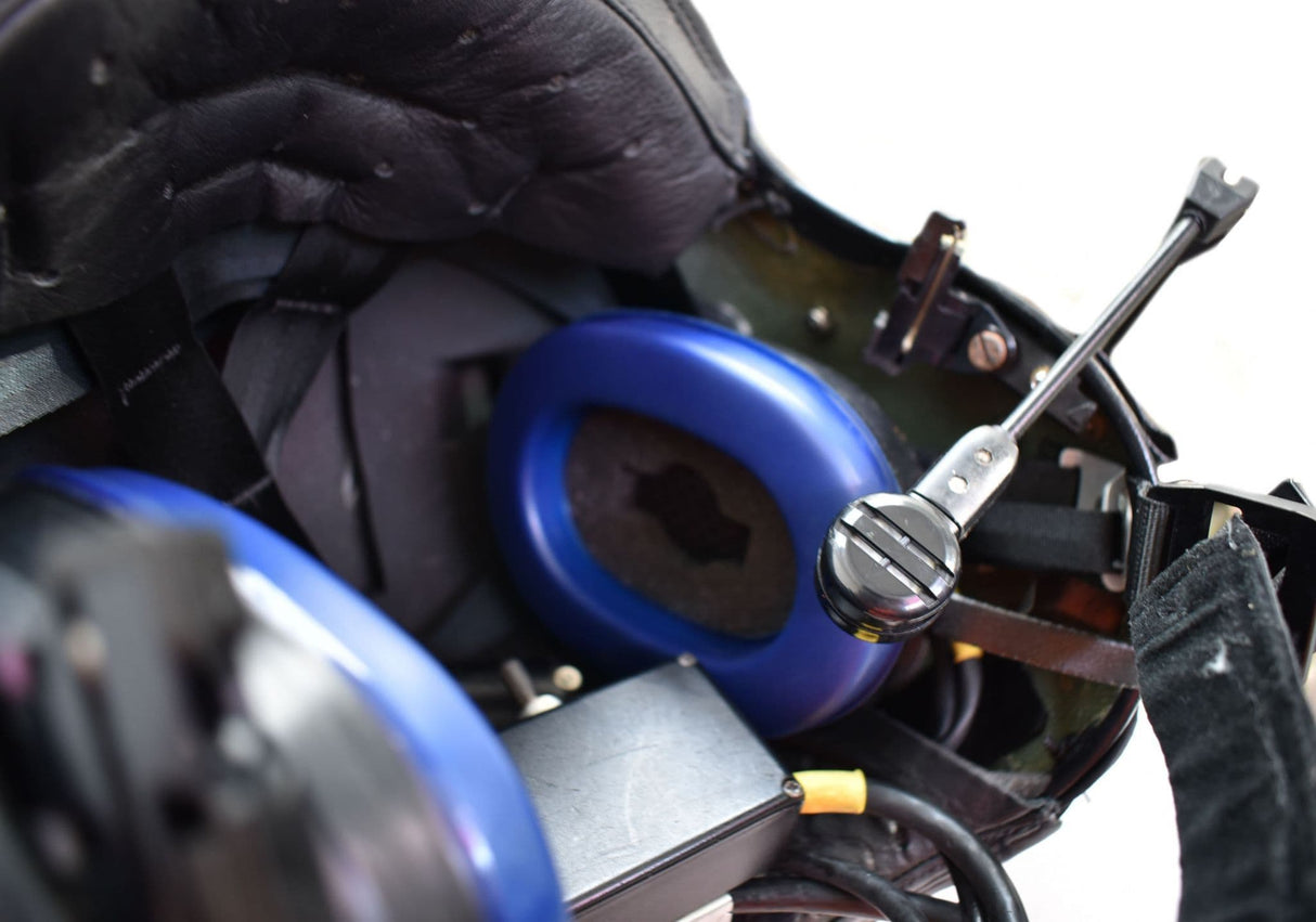 British RAF Aircrew MK4B/4L Olive Green Flying Helmet - Medium