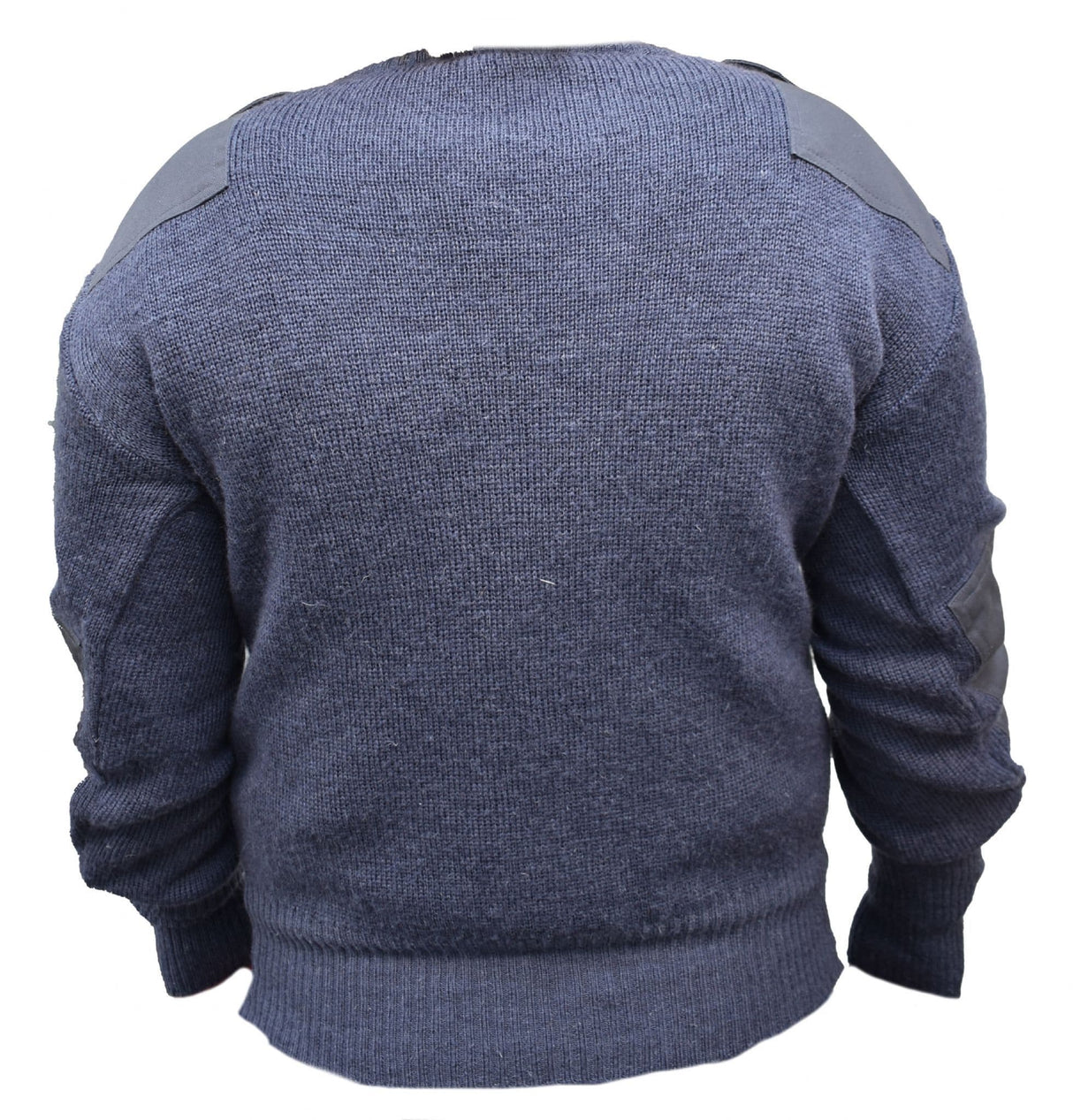 British RAF Wool Pullover V-Neck Sweatshirt Jumper - Blue