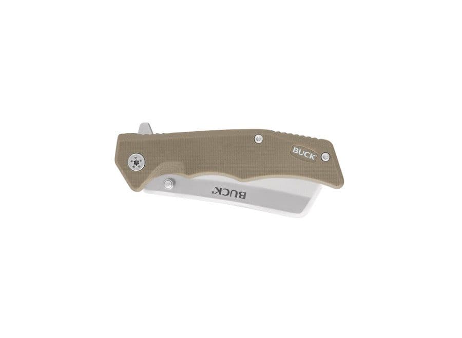 Buck 252 Trunk Folding Cleaver Lock Knife - Tan