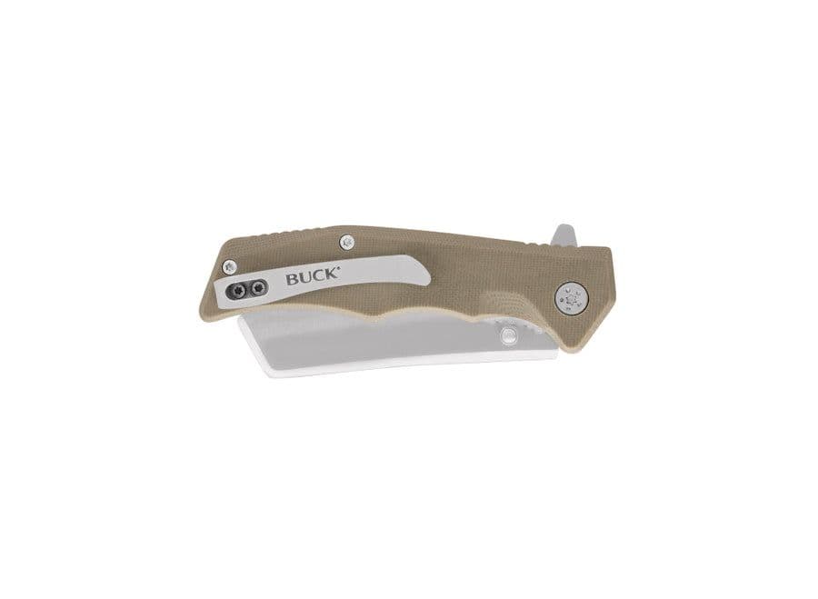 Buck 252 Trunk Folding Cleaver Lock Knife - Tan