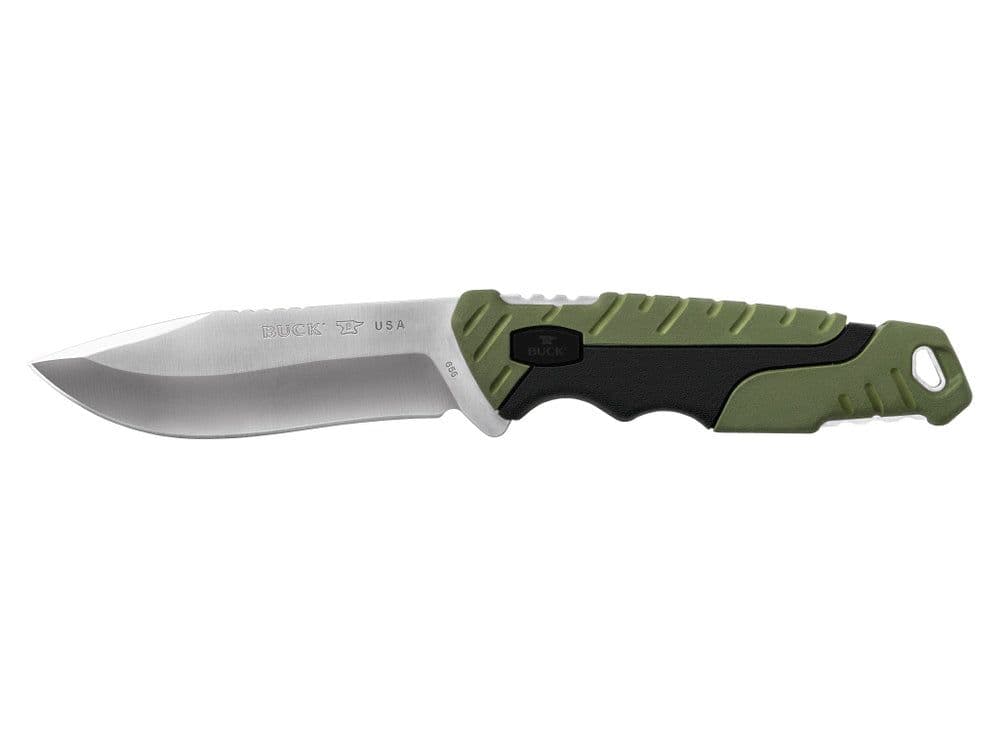 Buck 656 Large Pursuit Fixed Blade Knife - Green/Black