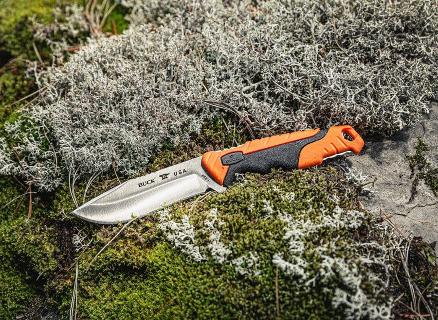 Buck 658 Small Pursuit Fixed Blade Knife - Orange/Black Pro