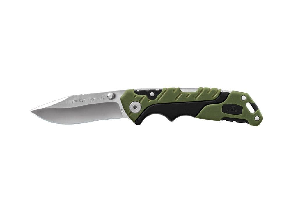 Buck 661 Small Folding Pursuit Knife - Green/Black