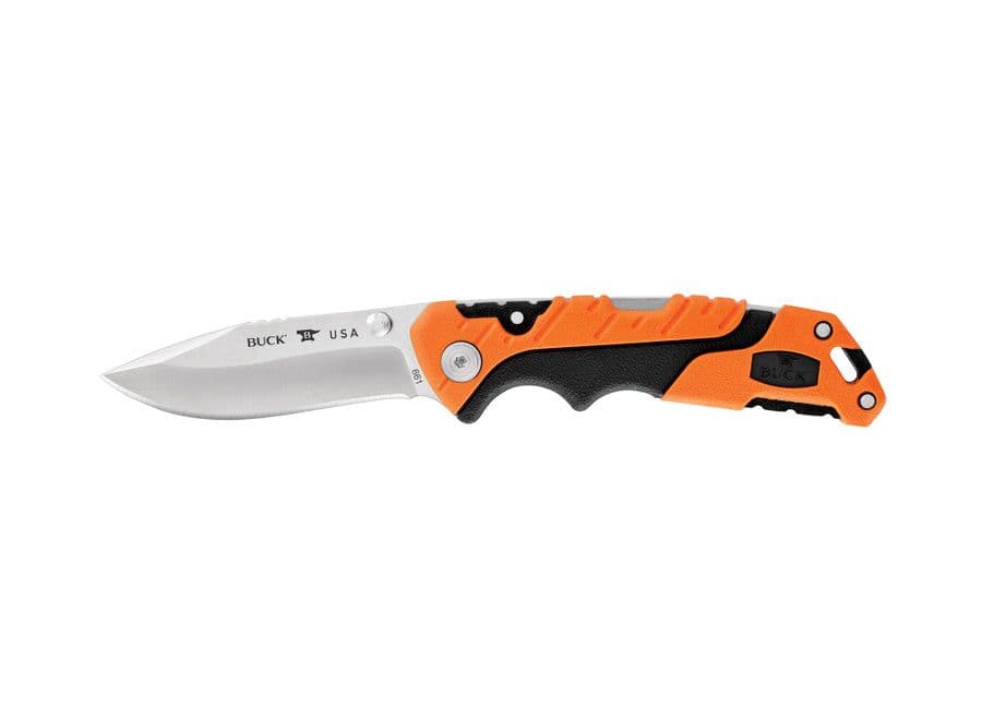 Buck 661 Small Pursuit Folding Lock Knife - Orange/Black Pro