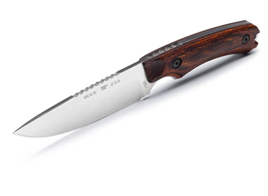 Buck 663 Alpha Guide Pro Fixed Blade Knife - Walnut DymaLux