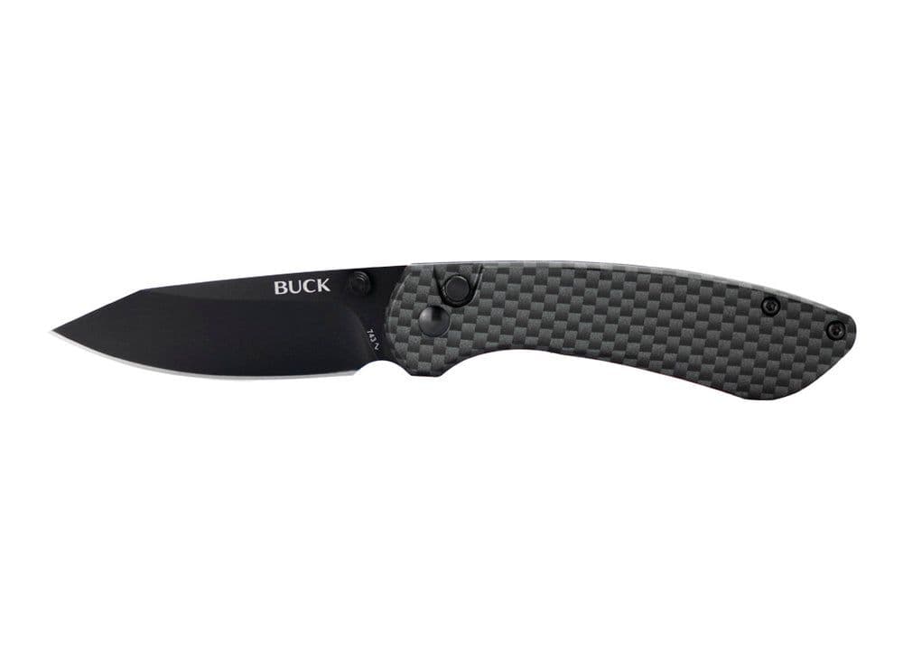 Buck 743 Mini Sovereign Folding Lock Knife - Carbon Fibre