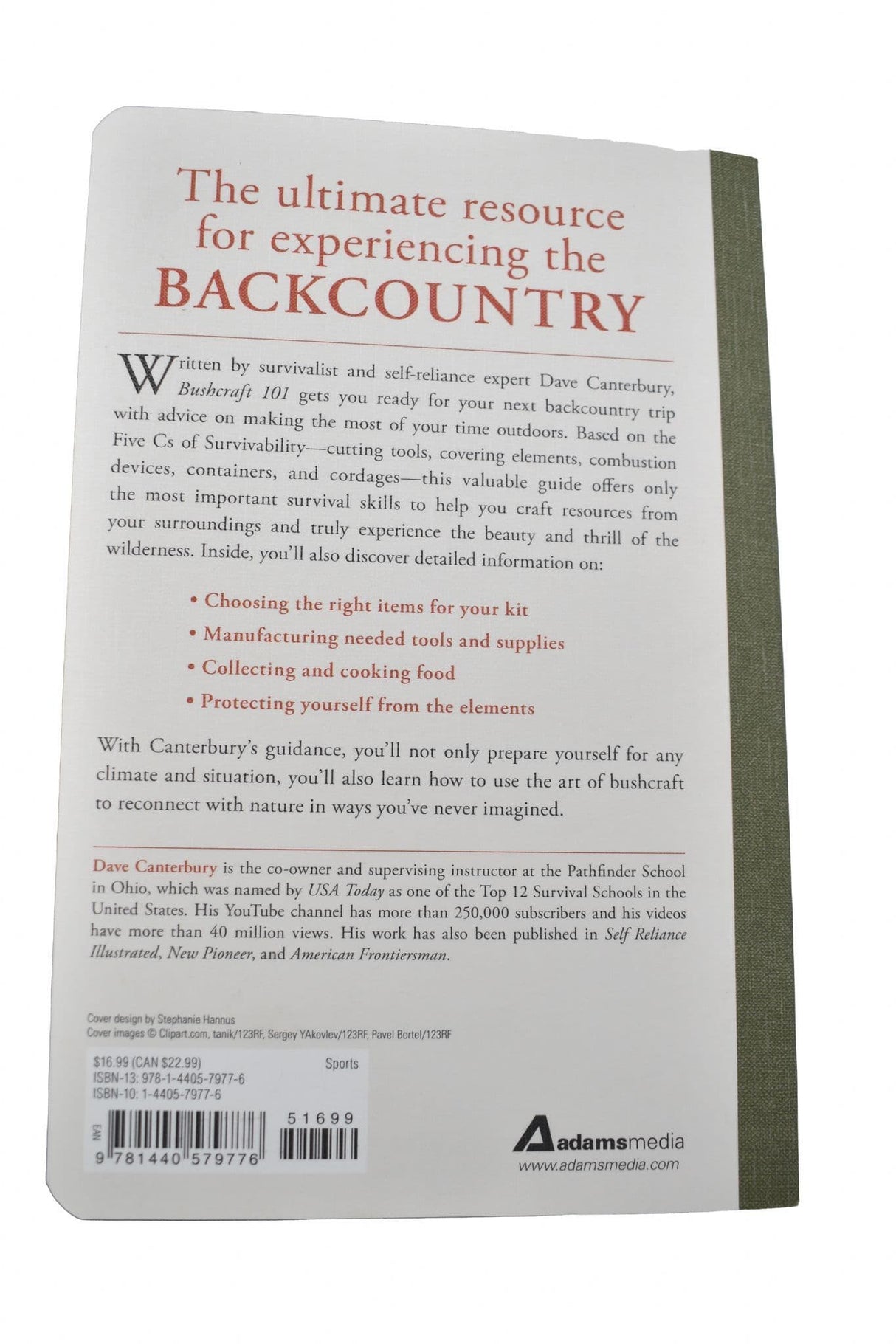 Bushcraft 101 A Field Guide To The Art Of Survival Book By Dave Canterbury