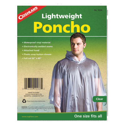 Coghlan's Clear Vinyl Poncho