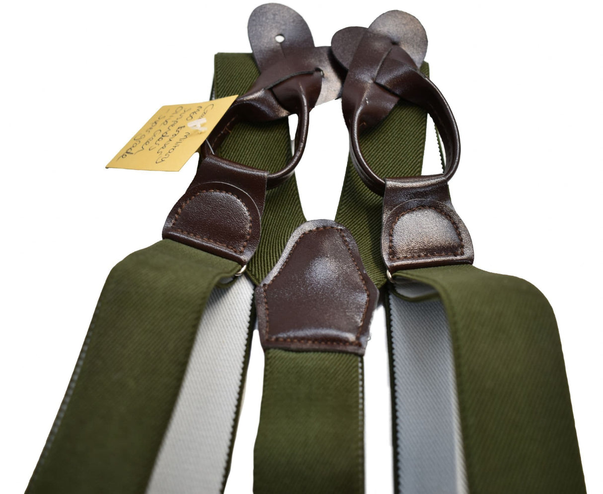 Czech Military M60 Trouser Suspenders Olive Green - Supergrade